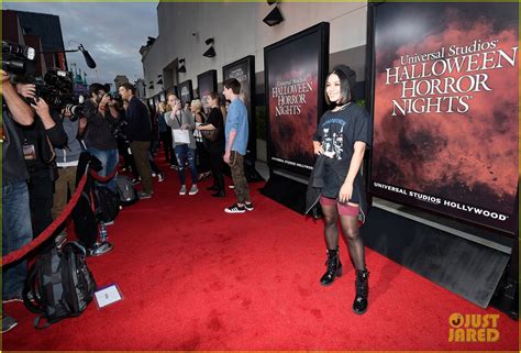 Full Sized Photo Of Vanessa Hudgens Goes Goth Chic At Universal Studios Halloween Horror Nights