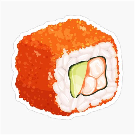 Sushi Sticker By Youssefattar Cute Stickers Food Stickers Stickers