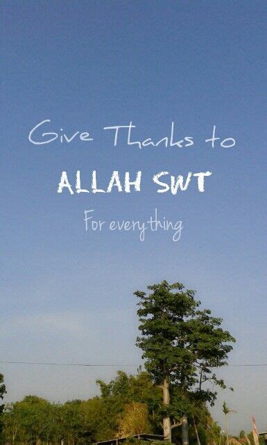 Give Thanks To Allah Gambar
