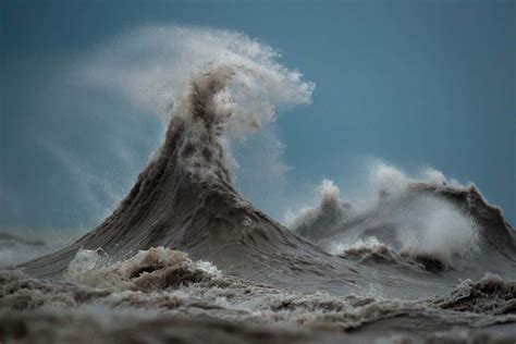 Dark Waves Tower During Violent Storm On Lake Erie New Scientist