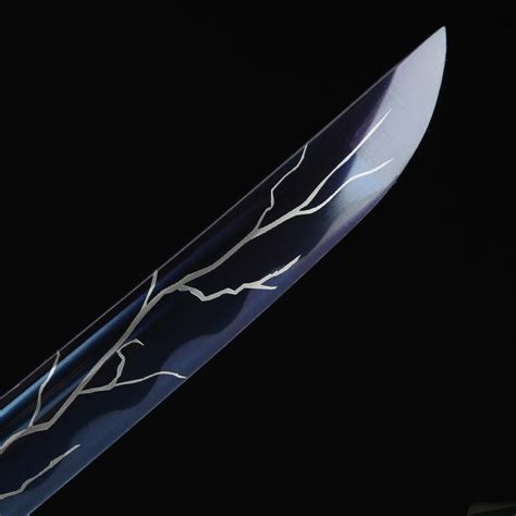Handmade 1045 Carbon Steel Blue Blade Japanese Katana Samurai Sword
