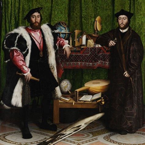 Hans Holbein The Younger The Ambassadors 1533 Canvas Print