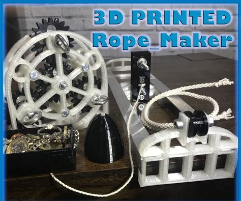 3d Printed Rope Maker 6 Steps With Pictures Instructables