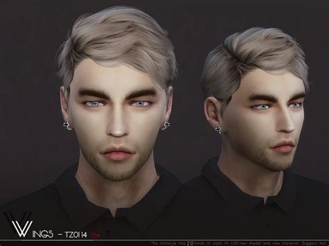 Wings Tz0114 Male Hair By Wingssims At Tsr Sims 4 Updates