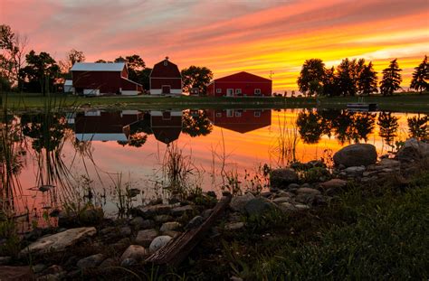 Wisconsin Summer Sunset On The Farm Nexu1 Galleries Digital