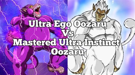 Vegeta Ultra Ego Oozaru Vs Goku Mastered Ultra Instinct Oozaru Dbs
