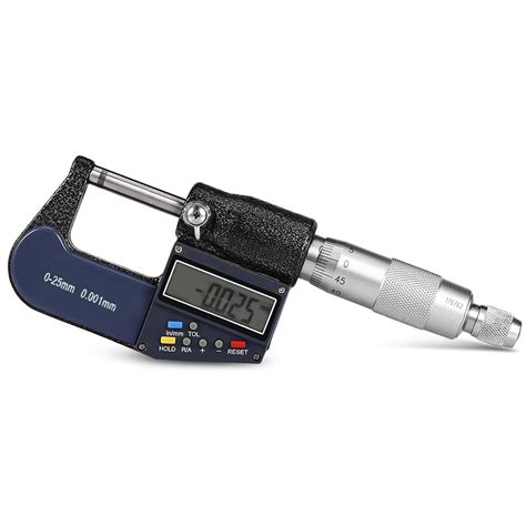 Multifunction 0001mm Digital Micrometer Stainless Steel Digital