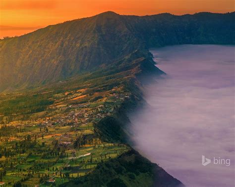 Indonesia Mount Village Bing Desktop Wallpaper Preview
