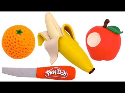How To Make Play Doh Fruit Apple Banana Orange Learn Colors Rl