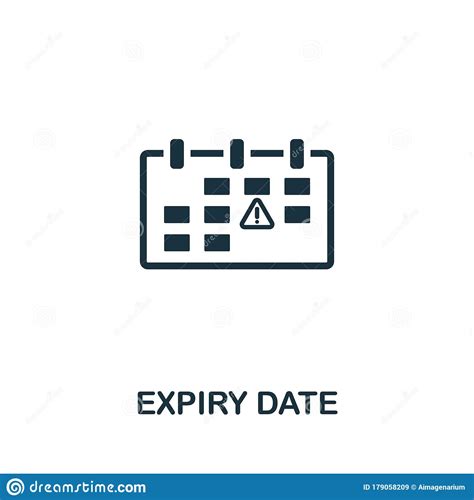 Expiry Date Icon Simple Element From Intellectual Property Collection