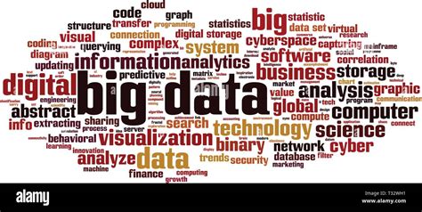 Big Data Word Cloud Concept Vector Illustration Stock Vector Image