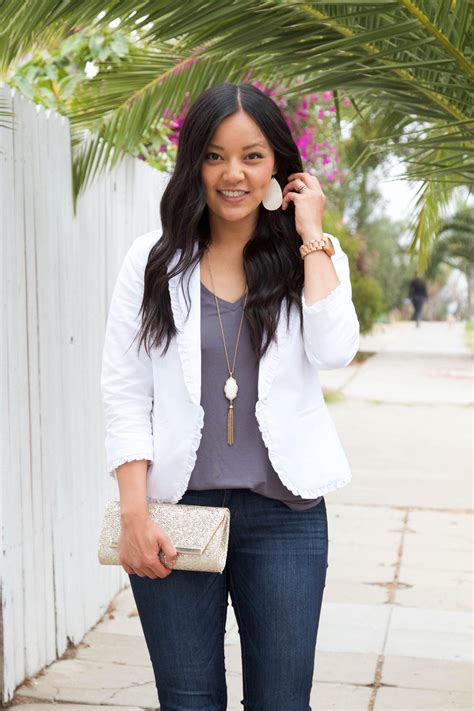 How To Wear A White Blazer Outfits For An Office Or Date