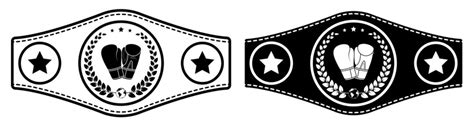 Championship Belt Svg Clipart Cut Files For Silhouette Files For