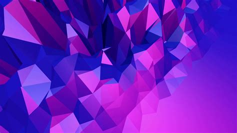Violet Abstract Low Poly Waving Surface Stock Motion Graphics Sbv