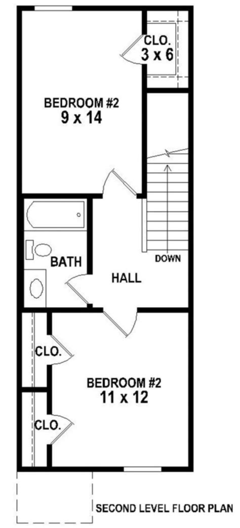 House Plan 053 00455 Traditional Plan 962 Square Feet 2 Bedrooms 1