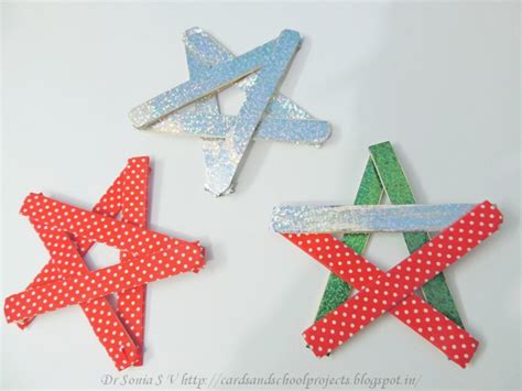Cards ,Crafts ,Kids Projects: Ice cream Stick Crafts - Handmade Star ...