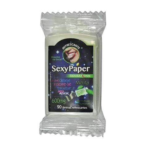 Lâmina Para Sexo Oral Refrescante Menta Sexy Paper Hot Sex Shop