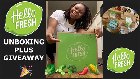 Hello Fresh Unboxing Is It Worth The Money Plus Giveaway Youtube