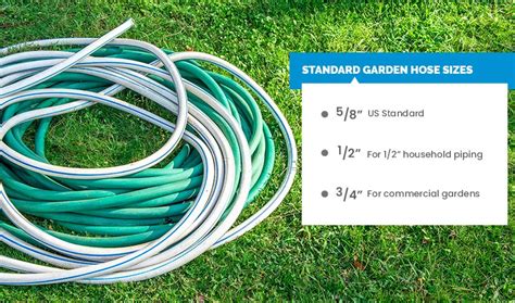 Garden Hose Sizes Standard Length And Diameter Designing Idea