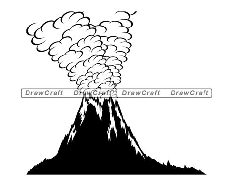Volcano Eruption 5 Svg Exploding Volcano Svg Lava River Etsy