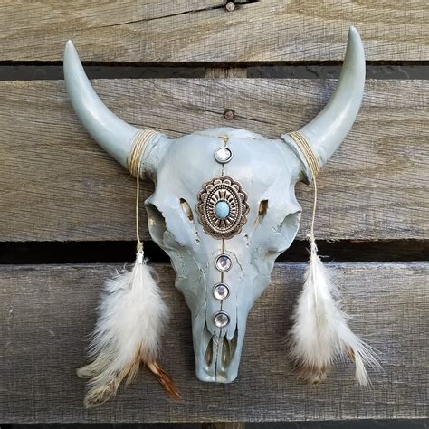 Longhorn Skull Bison Skull Head Cow Skull Skull Decor Texas