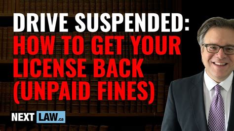 driving with suspended license how to get your license back with unpaid fines youtube