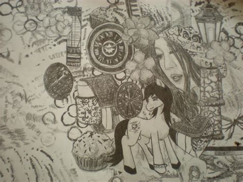 Random Art Ii Collage Pencil Drawing By Aroranoellesnsd 23 On Deviantart