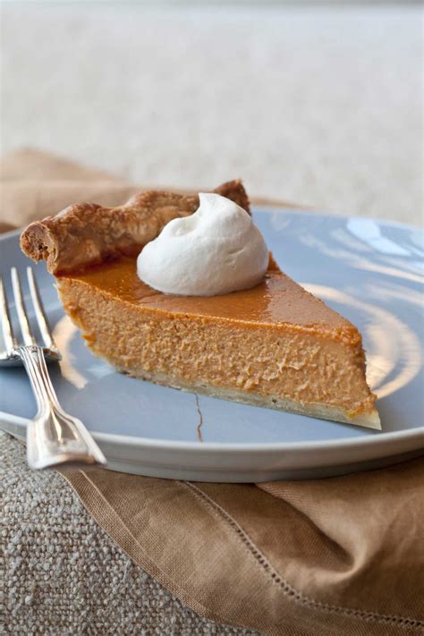 With pumpkin pie, though, we love how the crust becomes moistened a little from the filling. Ina Garten's Ultimate Pumpkin Pie with Rum Whipped Cream - Houston Chronicle