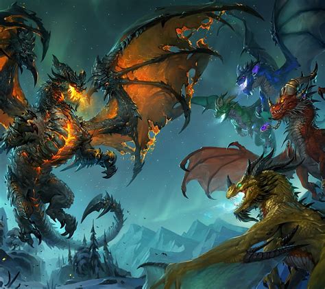 Warcraft Dragons Aspects Dragon Hd Wallpaper Peakpx