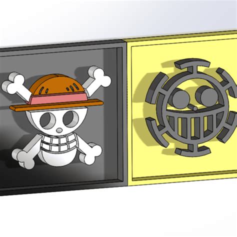 Download 3d Printer Model Emblems Of Mugiwara And Heart Pirates ・ Cults