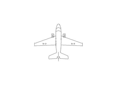 S 3 Viking Aircraft Free Cad Blocks In Dwg File Format