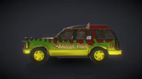 Jurassic Park Ford Explorer 3d Model By Conor Norwood Conornorwood