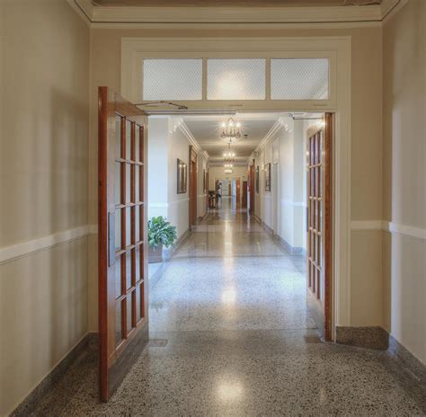 Long Hallway In Historic Building Photograph By Douglas Orton Fine