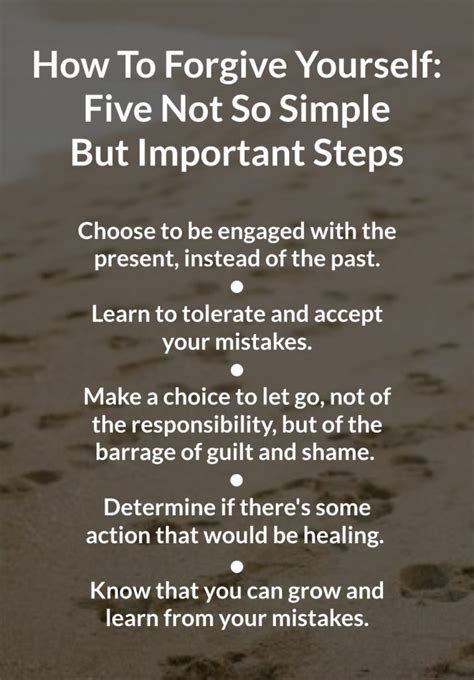How To Forgive Yourself Five Not So Simple But Important Steps Dr