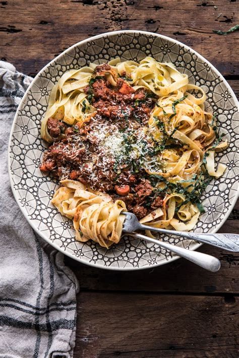 And if you need some protein in this, you can throw in leftover rotisserie chicken and let that saucy goodness soak right in. Slow Cooker Vodka Bolognese Pasta. - Half Baked Harvest | Recipe | Pasta dishes, Beef recipes ...
