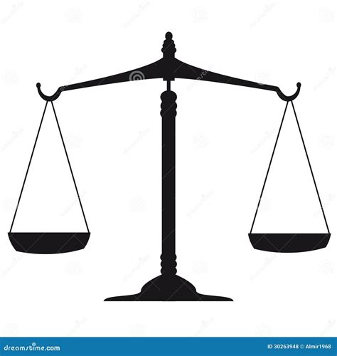 Scale Of Justice Stock Vector Illustration Of Measure 30263948