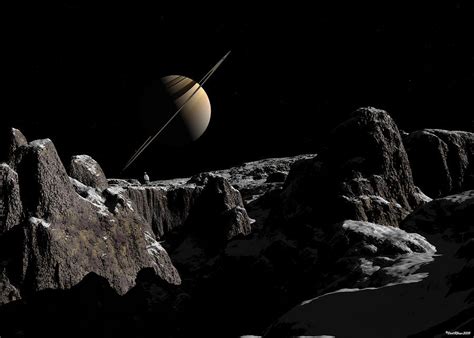A View From Iapetus Digital Art By David Robinson Fine Art America
