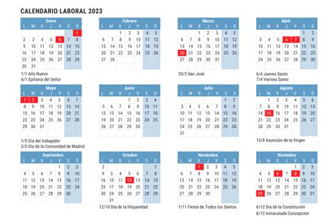 Calendario Laboral Plaza Sindical