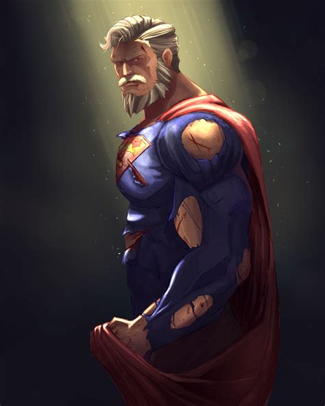 Old Man Superman By Jackson Caspersz Superman Art Superman Artwork