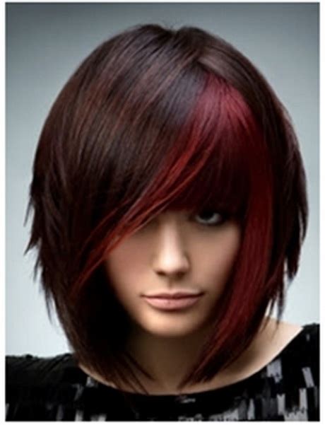 Medium length hair is often a result of shorter hairstyles that are in the process of being grown out. Funky medium length haircuts