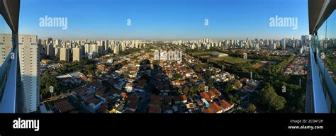 Panoramic View Of The City Of Sao Paulo Brazil Stock Photo Alamy