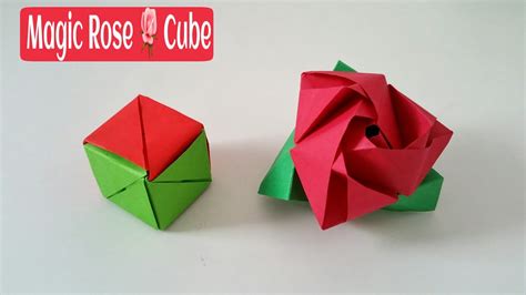 Magic Rose Cube Diy Modular Origami Tutorial By Paper Folds ️ Youtube