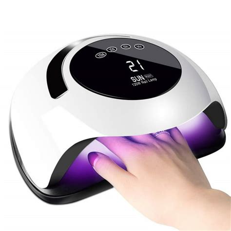 120w Uv Led Nail Lamp Easkep Faster Nail Dryer For Gel Polish With 4 Timer Setting Professional