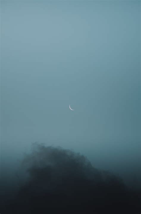Moon Cloud Sky Gray Hd Phone Wallpaper Peakpx