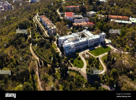 Livadia Palace In Yalta Crimea Aerial Drone Shot Stock Photo Alamy