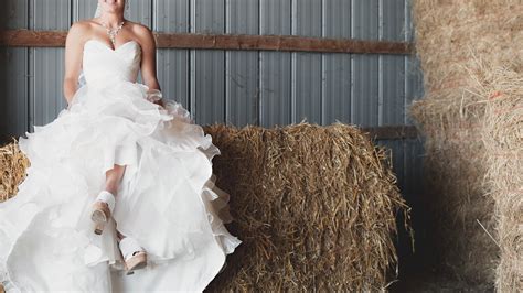 Free Images Woman Flower Wedding Dress Bride Hay Bale Photograph