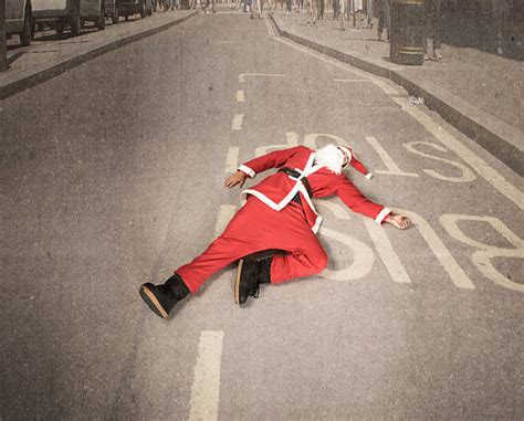 Santa Claus Christmas Dead Dead Body Stock Photos Pictures And Royalty