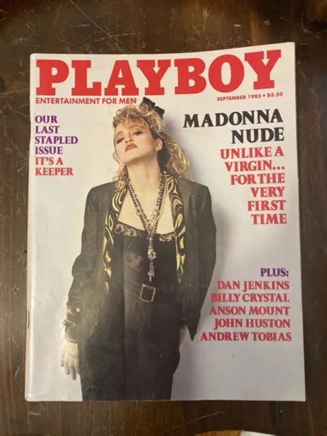 RARE VINTAGE ORIGINAL Madonna Nude Playboy September 1985 Magazine 12