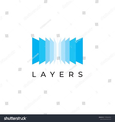 Layers Logo Design Illustration Vector Template Stock Vector Royalty