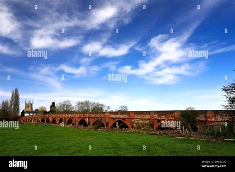 Bridge Over The River Great Ouse Great Barford Village Bedfordshire